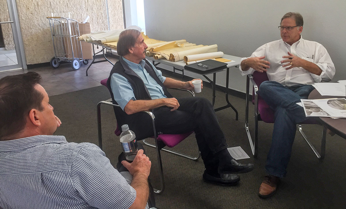 Roger Brevoort with Ned Sawyer at Executive Towers