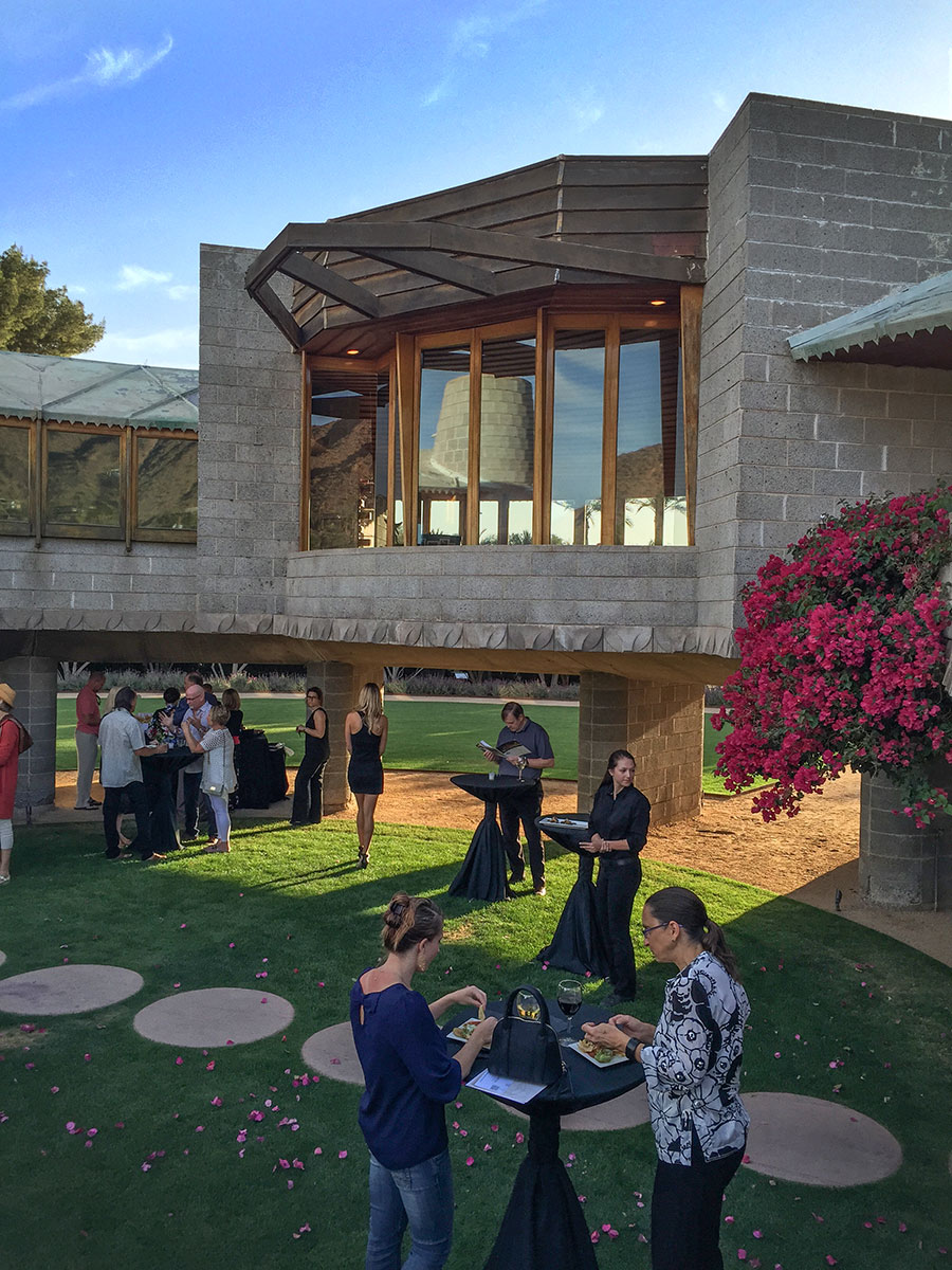 The David and Gladys Wright House tours during Modern Phoenix Week 2015 in Phoenix Arizona