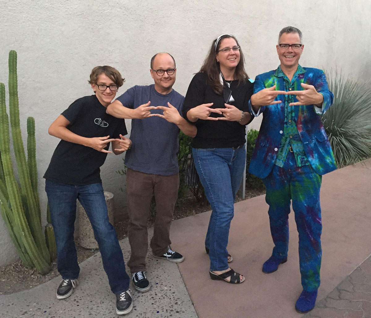 Charles Phoenix with the King Family at the Modern Marketplace at SMoCA for Modern Phoenix Week 2015