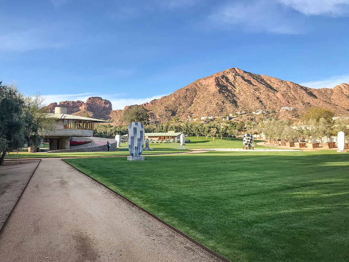 David Wright House Featuring Jun Kaneko Sculpture During Modern Phoenix Week 2018