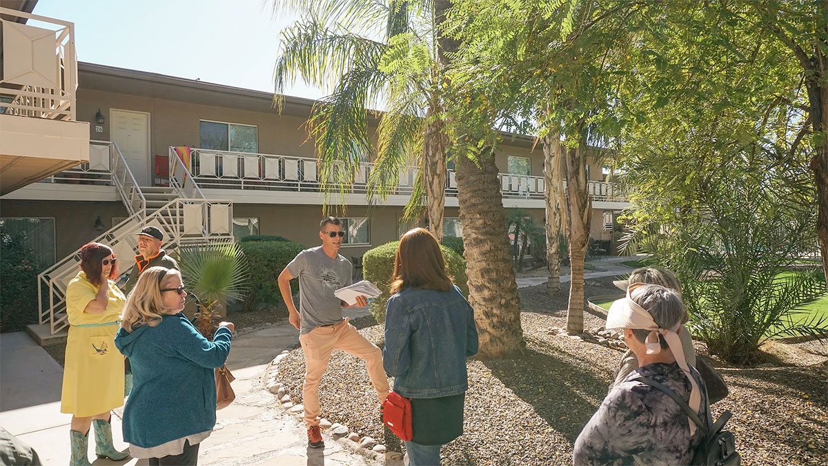 Scottsdale Garden Apartment Tour during Modern Phoenix Week 2018