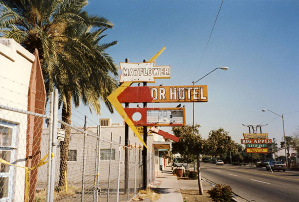 Vintage signage along Van Buren in Phoenix Arizona